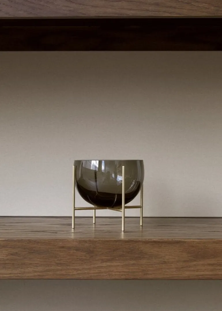 Audo Copenhagen Zet Storage System, H158, black steel - dark stained oak