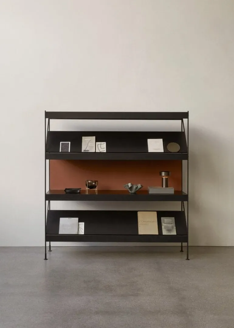 Audo Copenhagen Zet Storage System magazine shelf, black