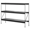 Audo Copenhagen Zet Storage System, H114, black steel - black oak