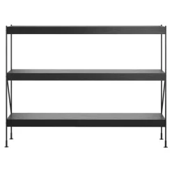 Audo Copenhagen Zet Storage System, H114, black steel - black oak