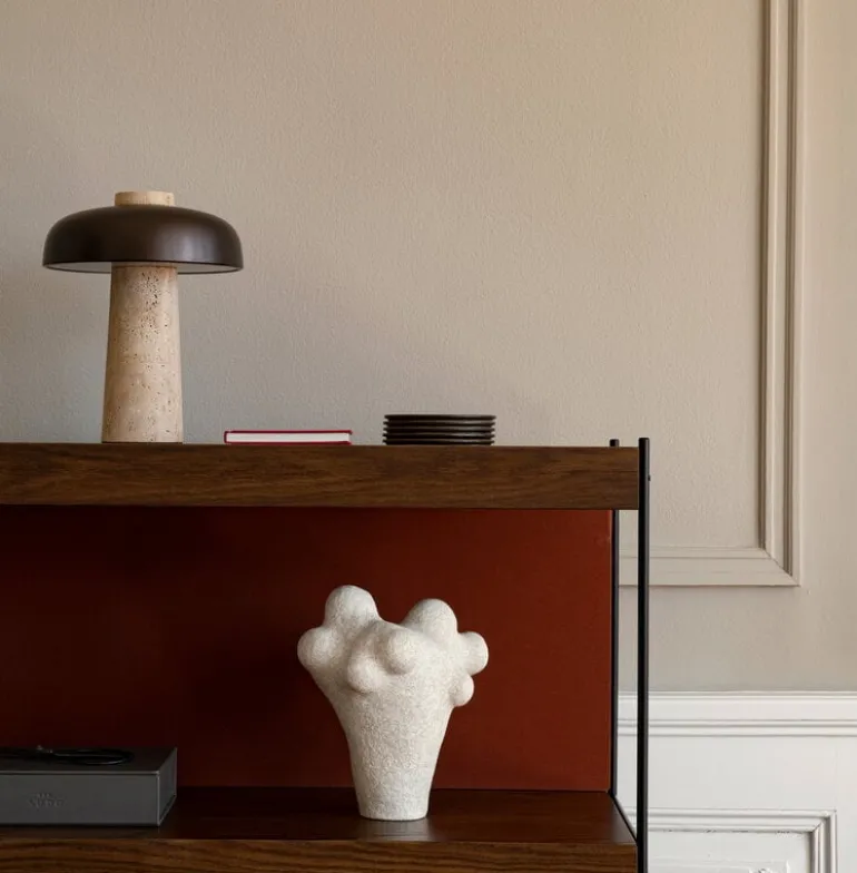 Audo Copenhagen Zet Storage System, H114, black steel - dark stained oak