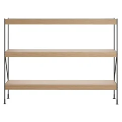 Audo Copenhagen Zet Storage System, H114, black steel - oak