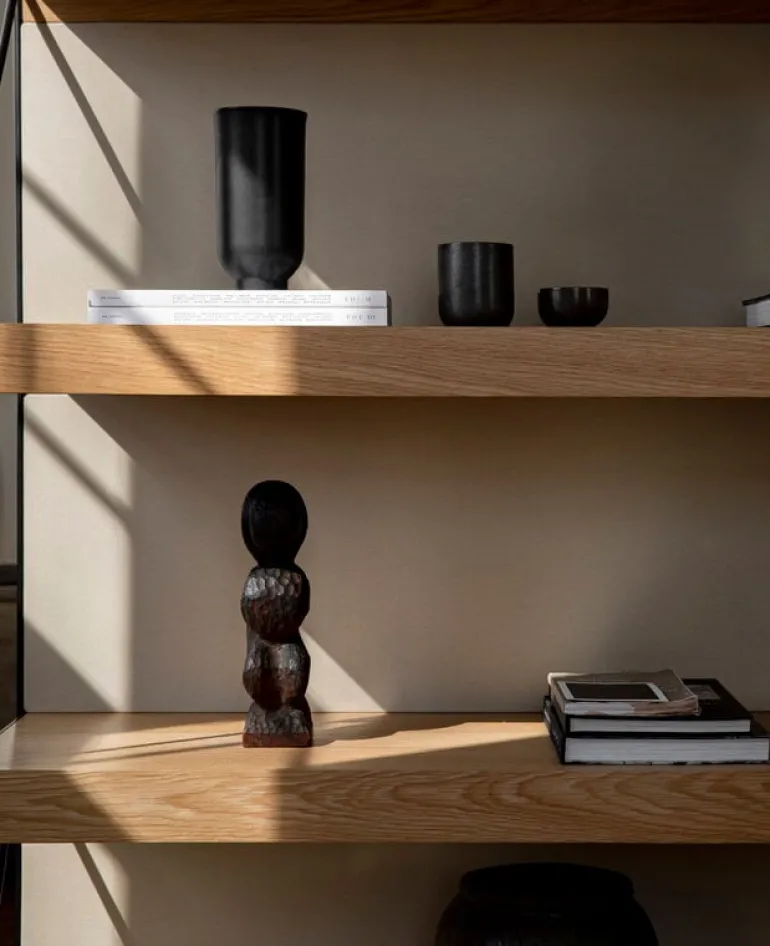 Audo Copenhagen Zet Storage System, H114, black steel - oak