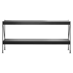 Audo Copenhagen Zet Storage System, H70, black steel - black oak