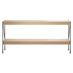 Audo Copenhagen Zet Storage System, H70, black steel - oak