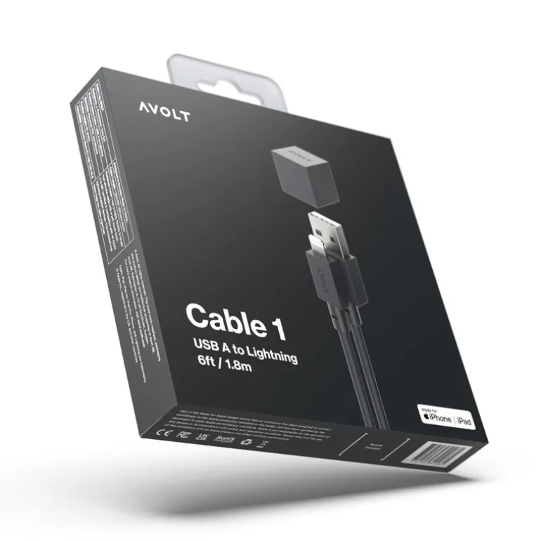 Avolt Cable 1 USB charging cable, Stockholm black