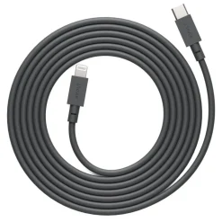 Avolt Cable 1 USB-C to Lightning charging cable , 2 m, Stockholm black