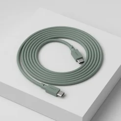 Avolt Cable 1 USB-C to USB-C charging cable, 2 m, oak green
