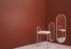 AYTM Angui mirror, 78 x 29 cm, rose