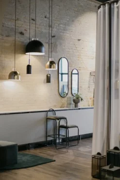 AYTM Angui mirror, 78 x 29 cm, anthracite