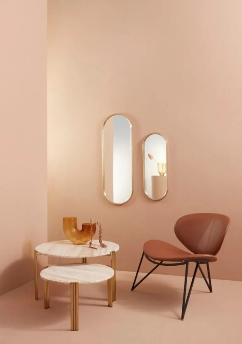 AYTM Angui mirror, 108 x 39 cm, gold