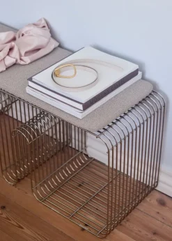 AYTM Curva bench, silver