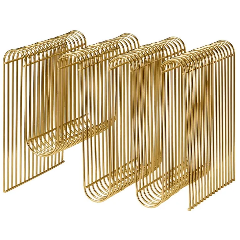 AYTM Curva magazine holder, gold