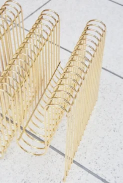 AYTM Curva magazine holder, gold