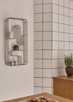 AYTM Curva Rectangular display shelf, silver