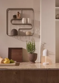 AYTM Curva Square display shelf, silver