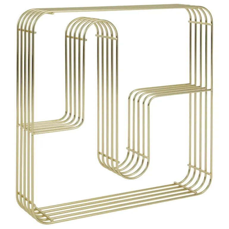 AYTM Curva Square display shelf, gold