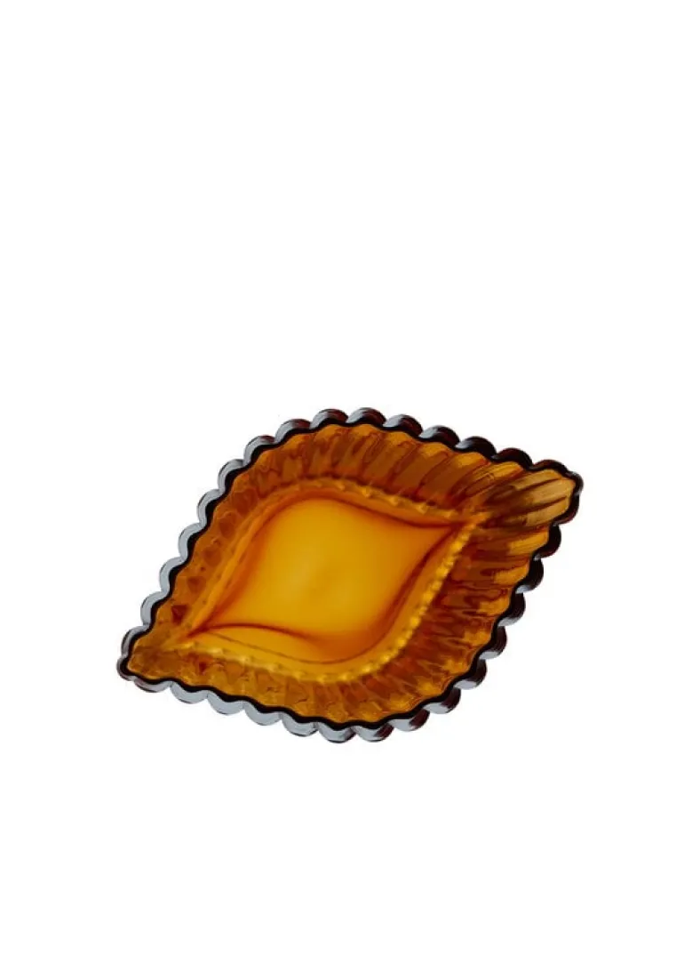 AYTM Folium vase, L, amber