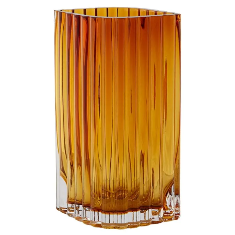 AYTM Folium vase, S, amber