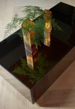 AYTM Folium vase, S, amber