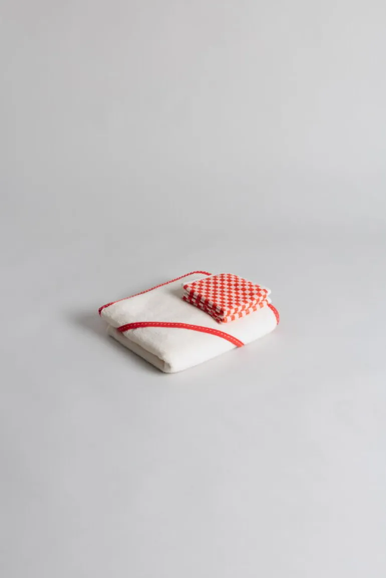 Baina Baby towelling set, paloma sun - ecru