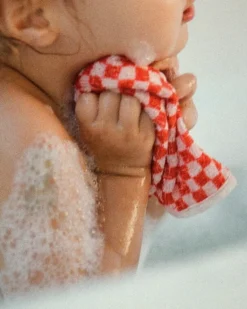 Baina Baby wash cloth set, paloma sun - ecru