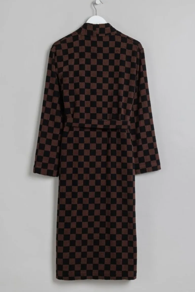 Baina Bath robe Sulis, tabac - noir