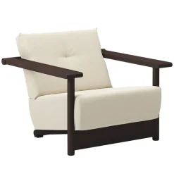 Bebó Objects Baba lounge chair, brown ash - off-white