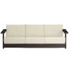 Bebó Objects Baba 3-seater sofa, brown ash - off white
