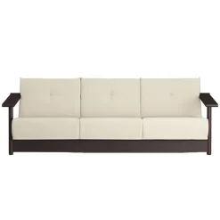 Bebó Objects Baba 3-seater sofa, brown ash - off white