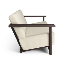 Bebó Objects Baba 3-seater sofa, brown ash - off white