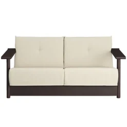 Bebó Objects Baba 2-seater sofa, brown ash - off-white