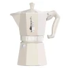 Bialetti Moka Exclusive espresso maker, 6 cups, cream