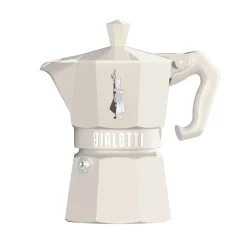 Bialetti Moka Exclusive espresso maker, 3 cups, cream
