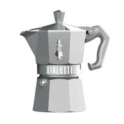 Bialetti Moka Exclusive espresso maker, 3 cups, silver