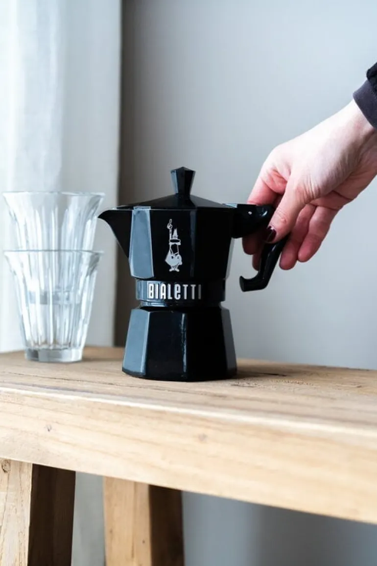 Bialetti Moka Exclusive espresso maker, 3 cups, black