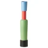 Bitossi Vase, 50 cm, light blue - red - green - matt black