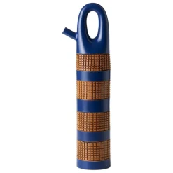 Bitossi Vase with spout,  49,5 cm, blue - terracotta
