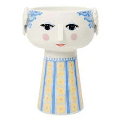 Bjørn Wiinblad Eva vase, 18,5 cm, blue