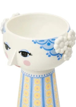 Bjørn Wiinblad Eva vase, 18,5 cm, blue