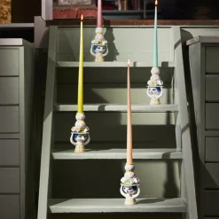 Bjørn Wiinblad Lady with Hat candleholder, 16 cm, rose - pink