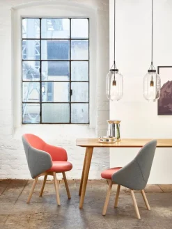 Bomma Lantern pendant, clear - black