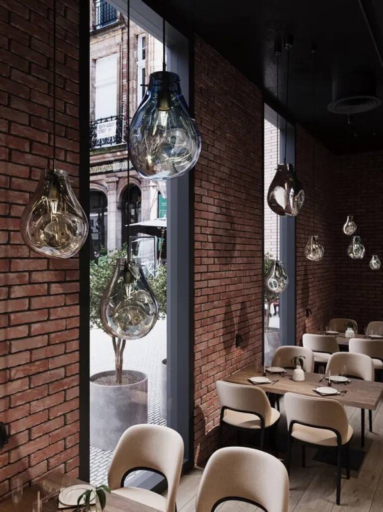 Bomma Soap pendant, large, silver