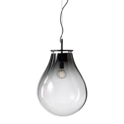 Bomma Tim pendant, medium, smoke - black