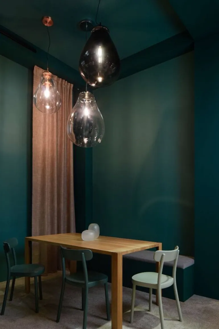 Bomma Tim pendant, medium, smoke - black