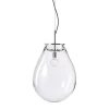Bomma Tim pendant, medium, clear - silver