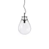 Bomma Tim pendant, small, clear - black
