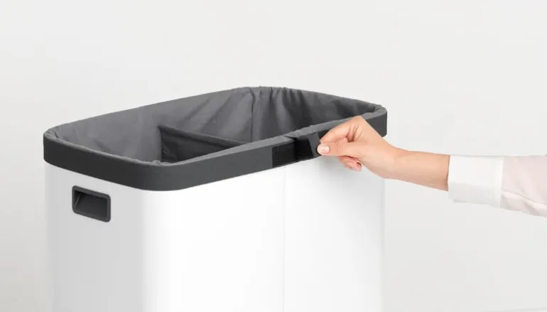 Brabantia Bo Laundry Bin Hi bag, 2 x 45 L