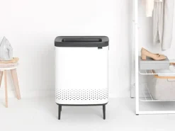Brabantia Bo Laundry Bin Hi, 2 x 45 L, white