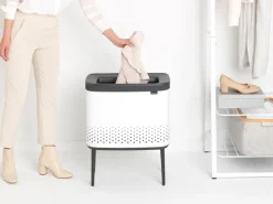 Brabantia Bo Laundry Bin, 60 L, white